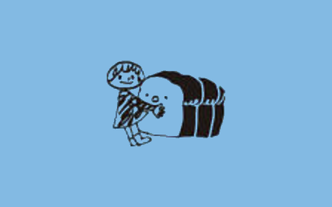 キュルティヴァトゥールのアイコン（食パンと女の子のイラスト）
